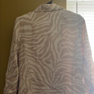 Animal print boyfriend blazer size M